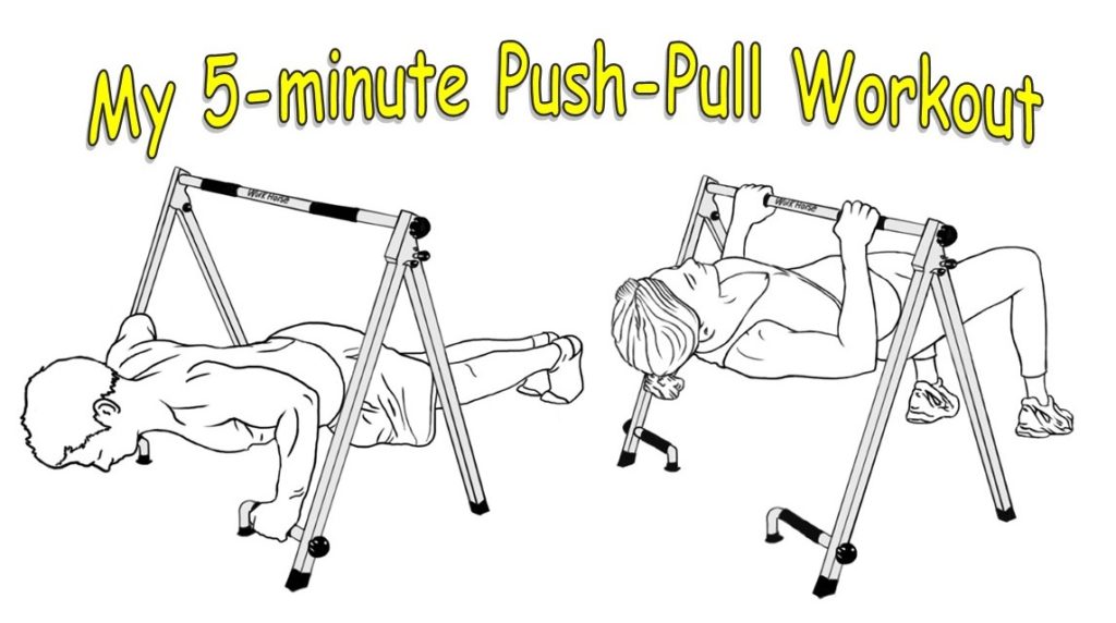 my 5 minute HIIT push pull workout