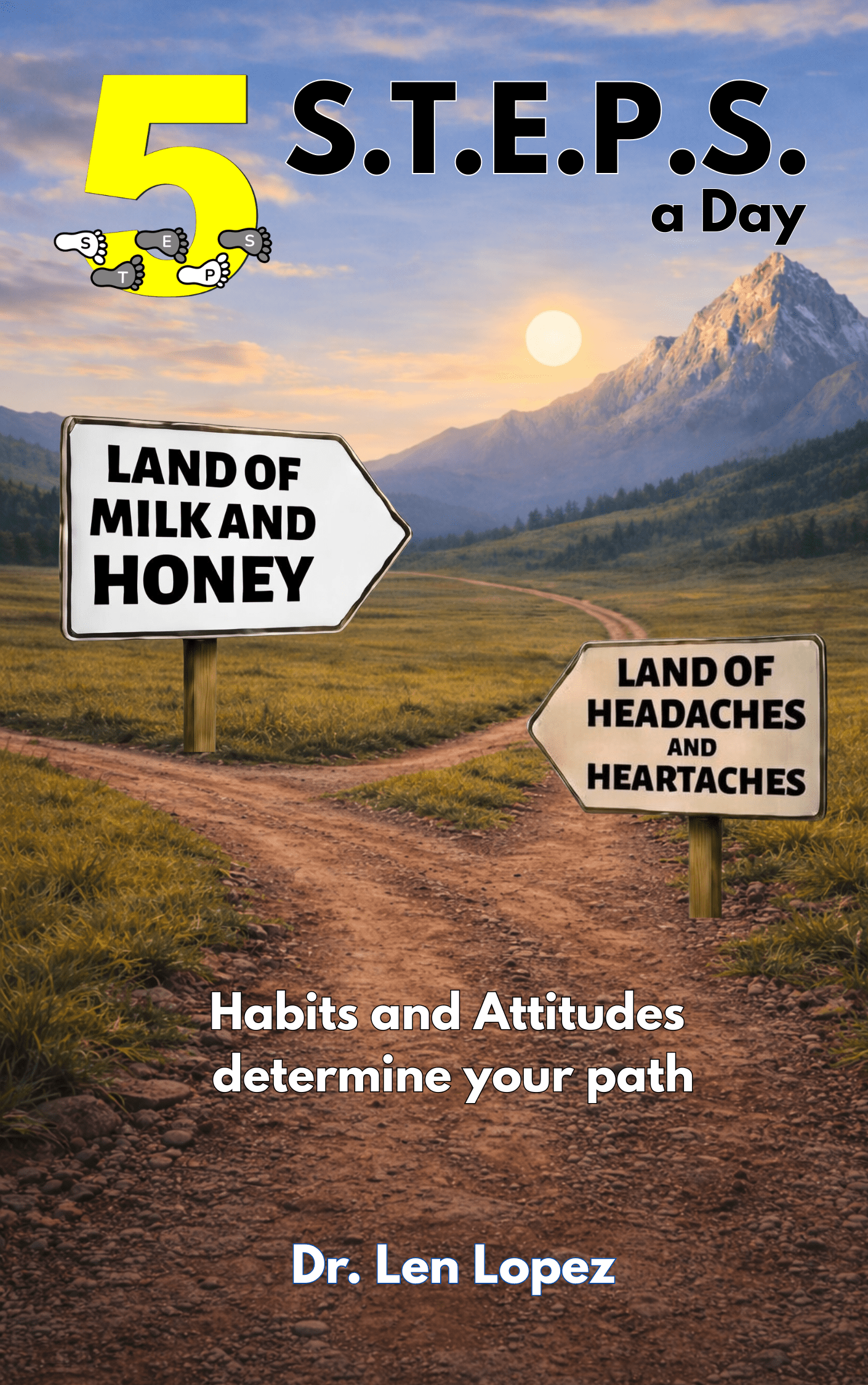 5 STEPS a Day journal; choosing the Land of Milk and Honey over the Land of Headaches and Heartaches