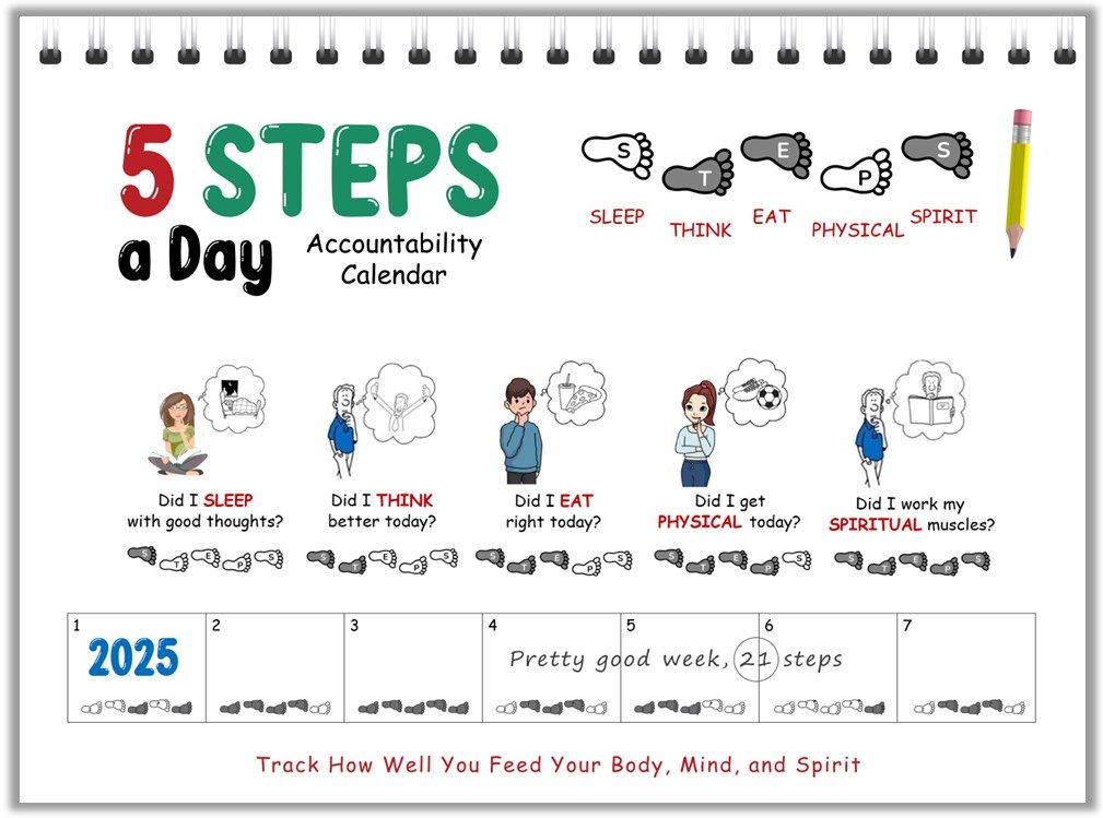 My 5 STEPS Journal - Calendar