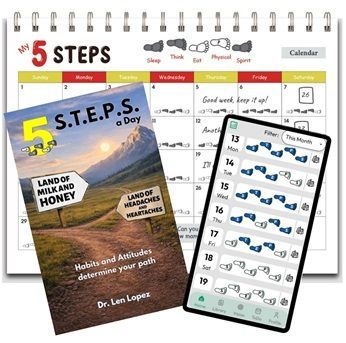 5 STEPS a Day accountability journal, calendar, and app